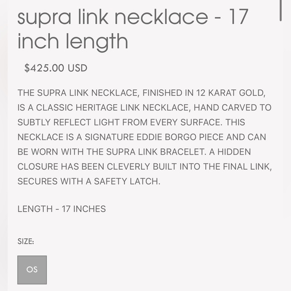 *NEW* EDDIE BORGO SUPRA CHAIN LINK 17” NECKLACE - Picture 5 of 7